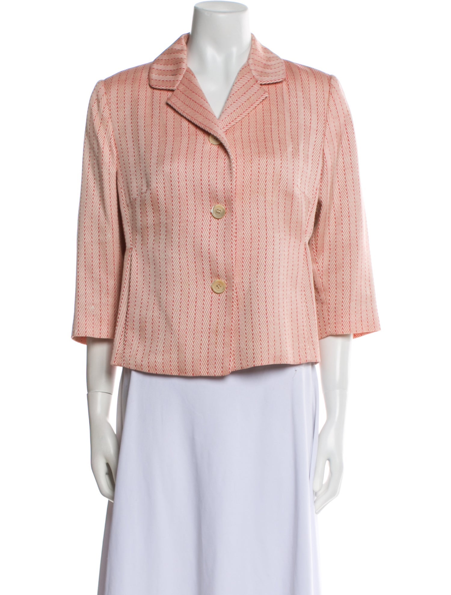 Barney's New York Silk Striped Blazer