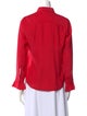 Barney's New York Silk Long Sleeve Button-Up Top