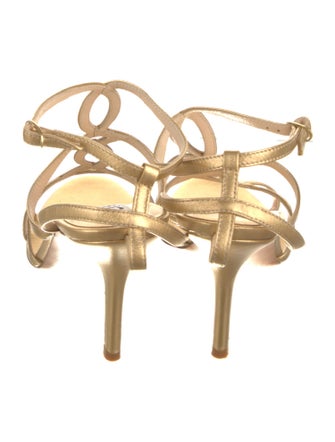 Barney's New York Leather T-Strap Pumps