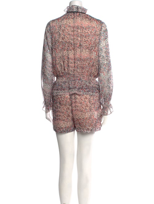 Barney's New York Floral Print Mock Neck Romper