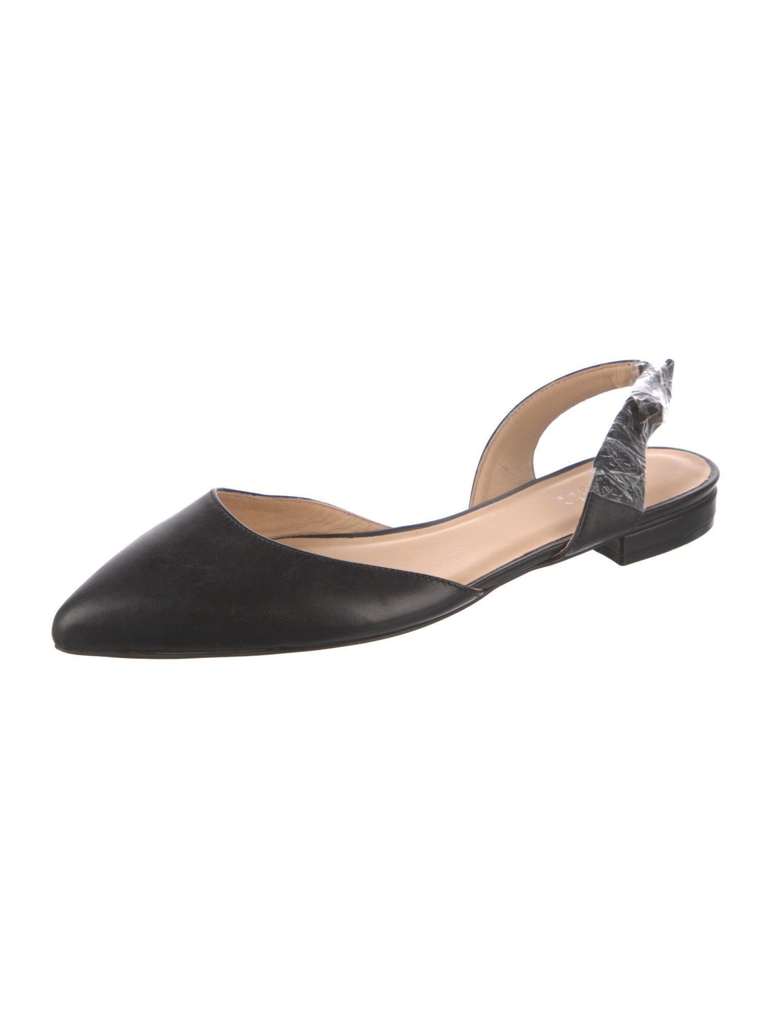 Barney's New York Leather Slingback Flats