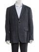 Barney's New York Wool Plaid Print Blazer