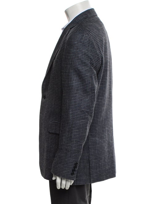 Barney's New York Wool Plaid Print Blazer