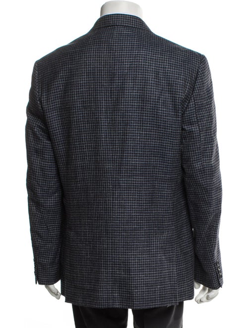 Barney's New York Wool Plaid Print Blazer