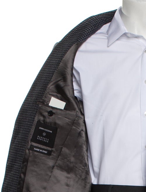 Barney's New York Wool Plaid Print Blazer