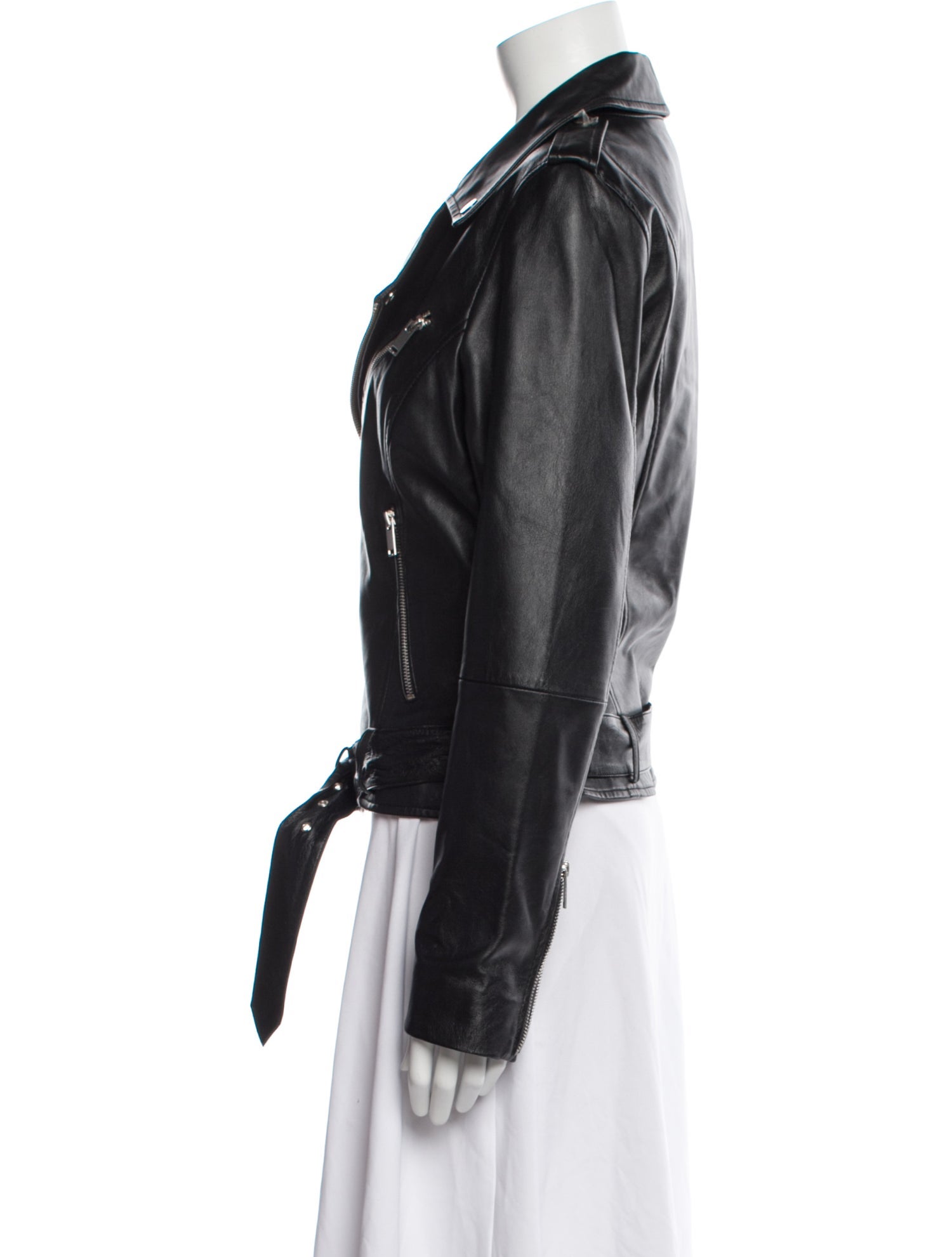 Barney's New York Leather Biker Jacket