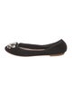 Barney's New York Suede Crystal Embellishments Ballet Flats