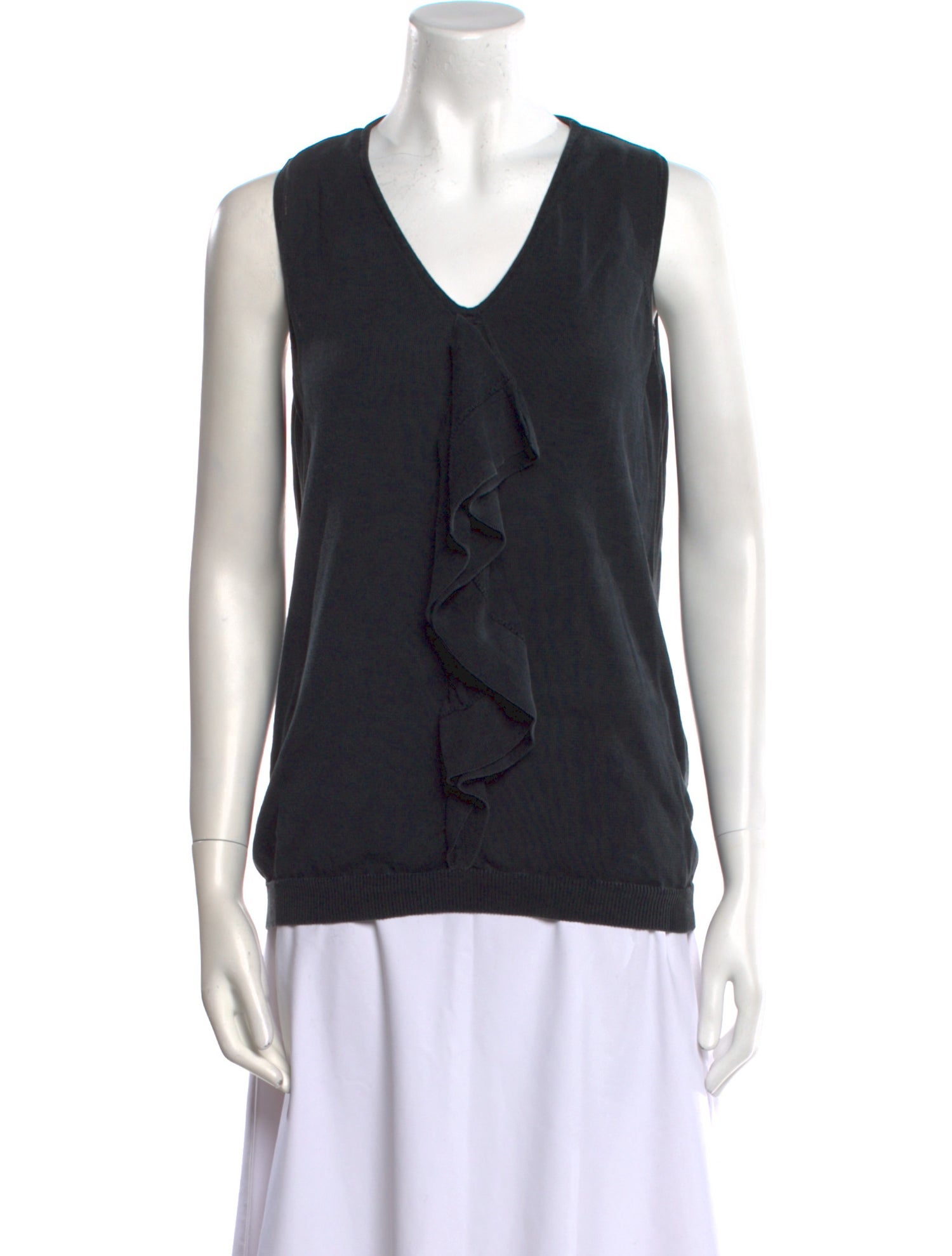 Barney's New York Silk V-Neck Top