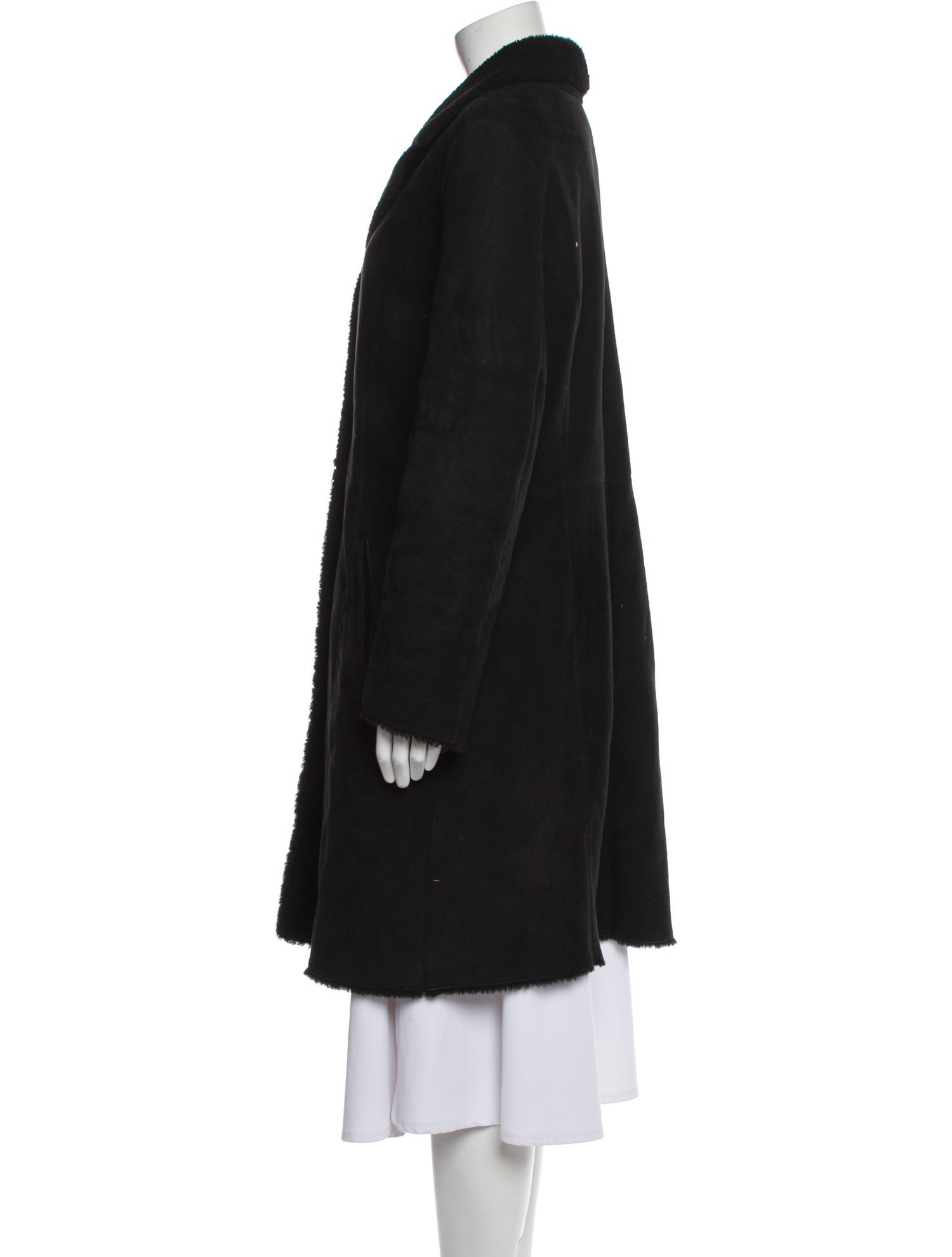 Barney's New York Cashmere Faux Fur Coat