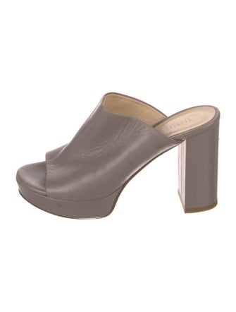 Barney's New York Leather Slides