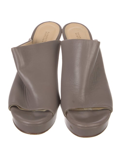 Barney's New York Leather Slides