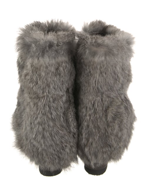 Barney's New York Suede Fur Trim Lace-Up Boots