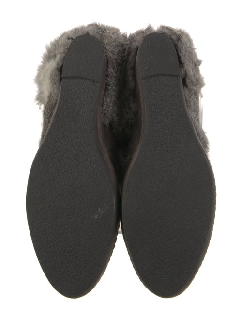 Barney's New York Suede Fur Trim Lace-Up Boots