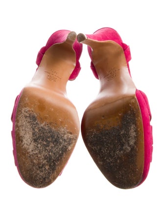 Barney's New York Suede T-Strap Sandals