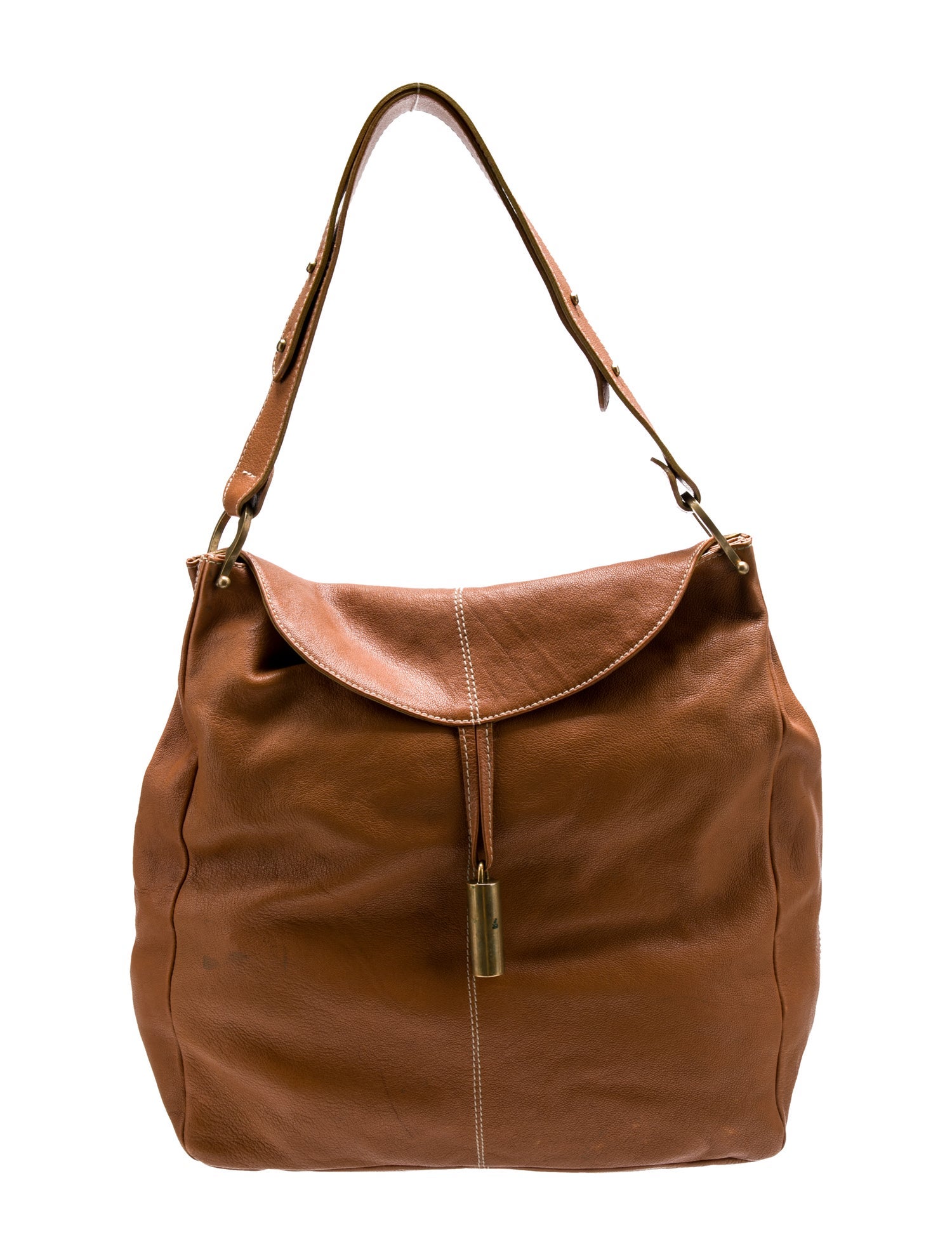 Barney's New York Leather Shoulder Bag