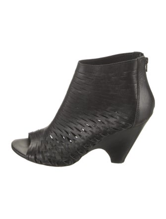 Barney's New York Leather Cutout Accent Boots