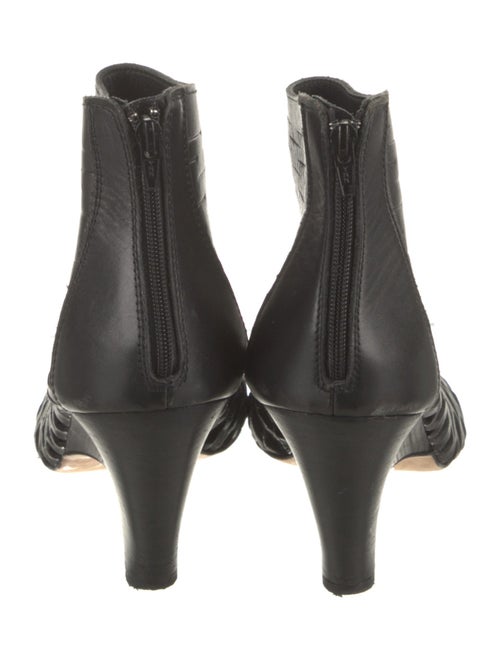 Barney's New York Leather Cutout Accent Boots