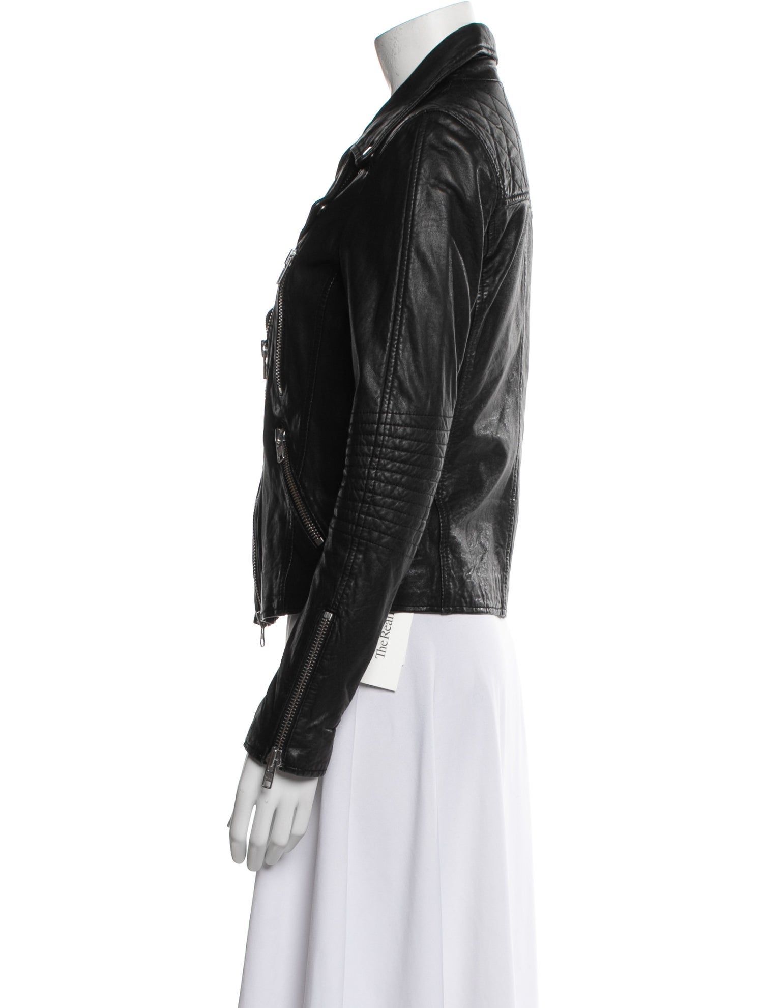 Barney's New York Leather Biker Jacket