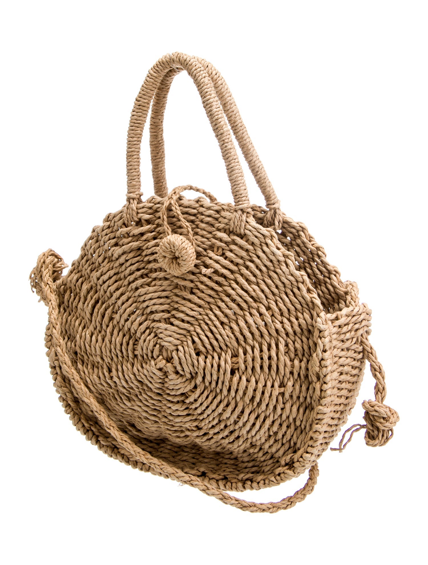 Barney's New York Raffia Shoulder Bag