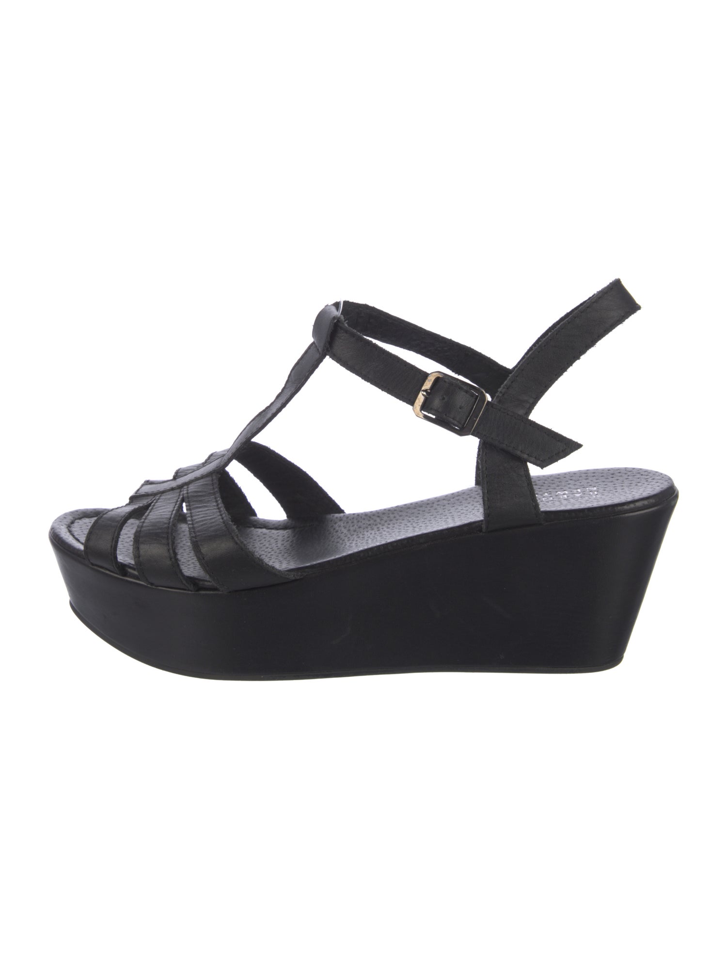 Barney's New York Leather T-Strap Sandals