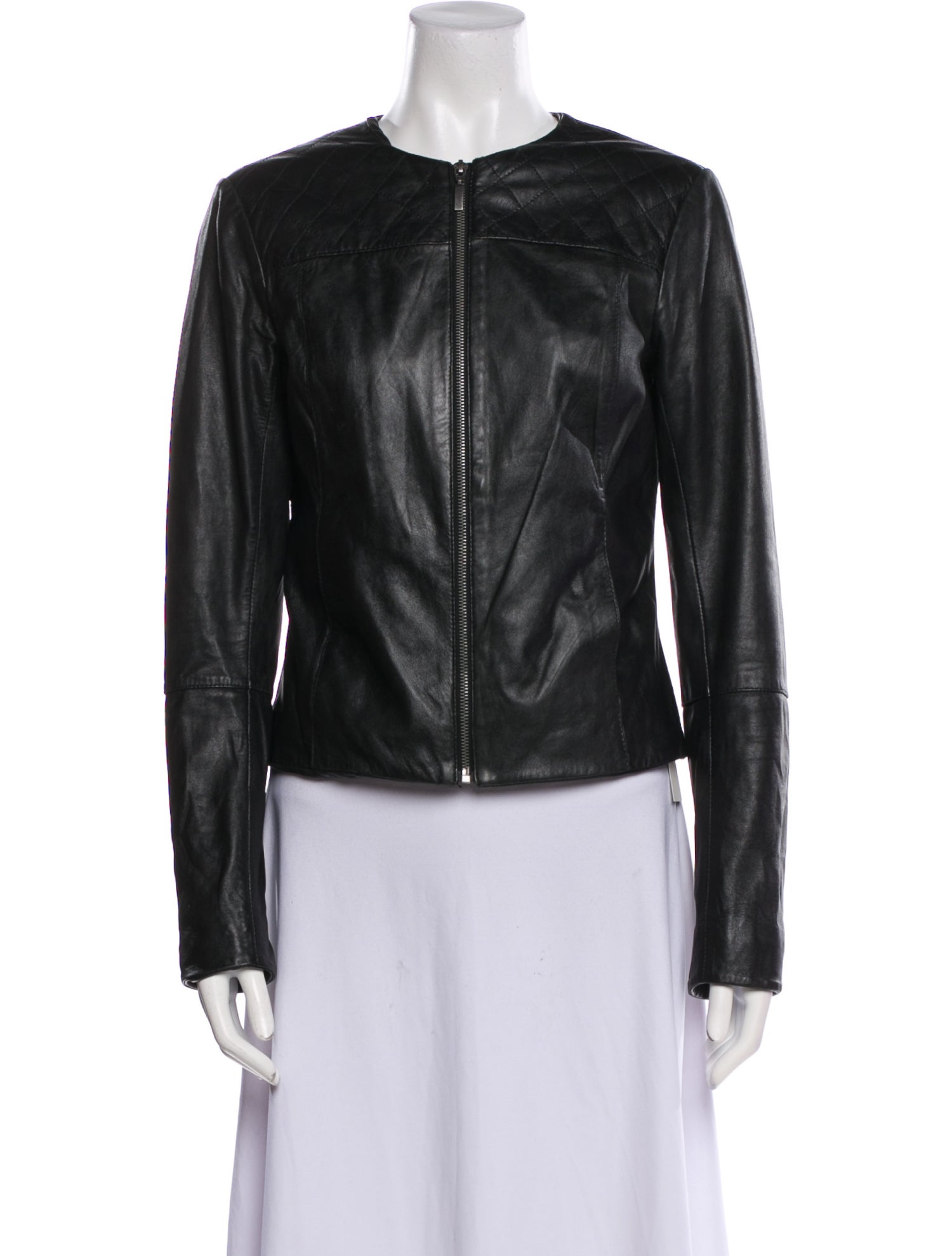 Barney's New York Leather Biker Jacket