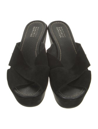 Barney's New York Suede Slides