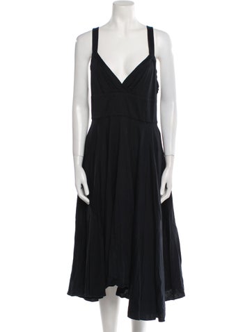 Barney's New York Dresses V-Neck Midi Length Dress XL