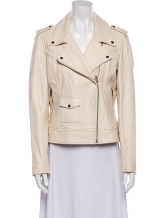 Barney's New York Leather Biker Jacket