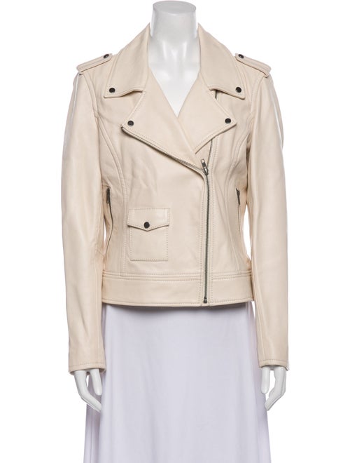 Barney's New York Leather Biker Jacket