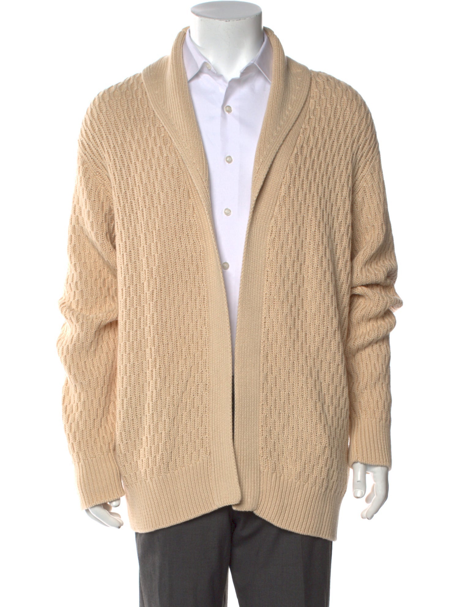 Barney's New York Open Front Long Sleeve Cardigan