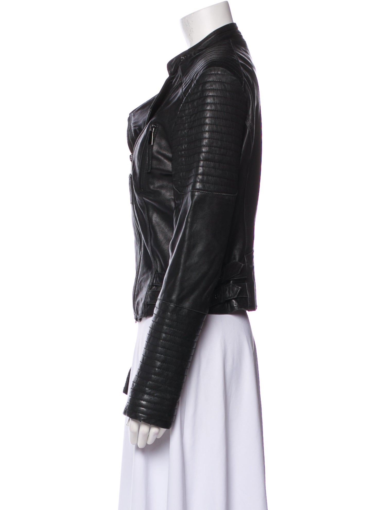 Barney's New York Leather Biker Jacket
