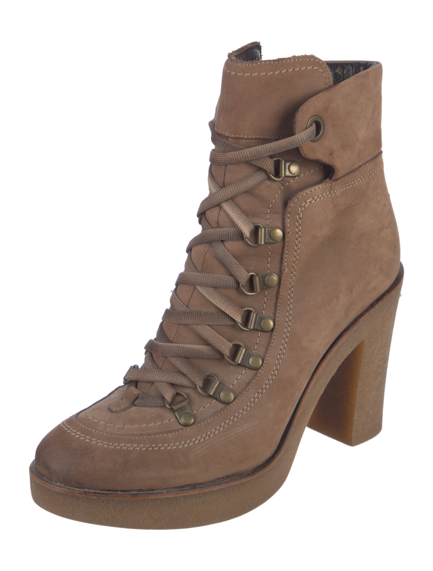 Barney's New York Nubuck Lace-Up Boots