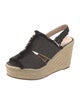 Barney's New York Denim Raw-Edge Trim Espadrilles