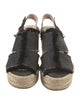 Barney's New York Denim Raw-Edge Trim Espadrilles