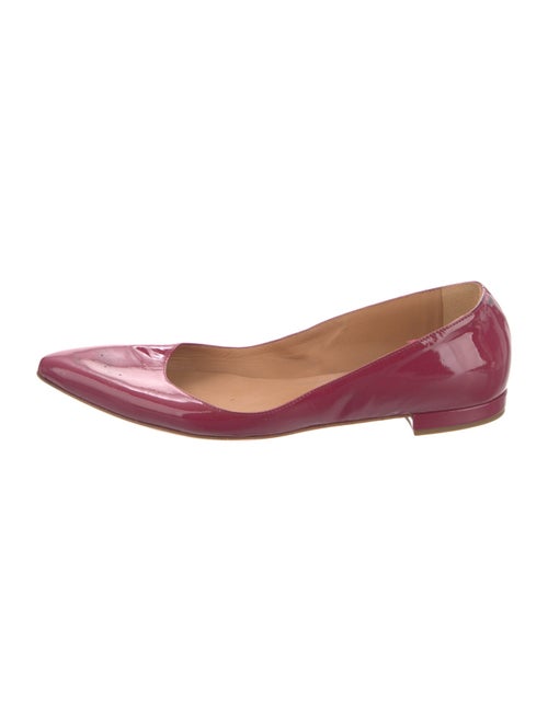 Barney's New York Patent Leather Cutout Accent Ballet Flats