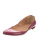 Barney's New York Patent Leather Cutout Accent Ballet Flats