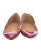 Barney's New York Patent Leather Cutout Accent Ballet Flats