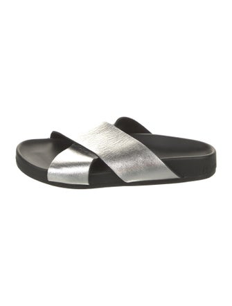 Barney's New York Leather Slides