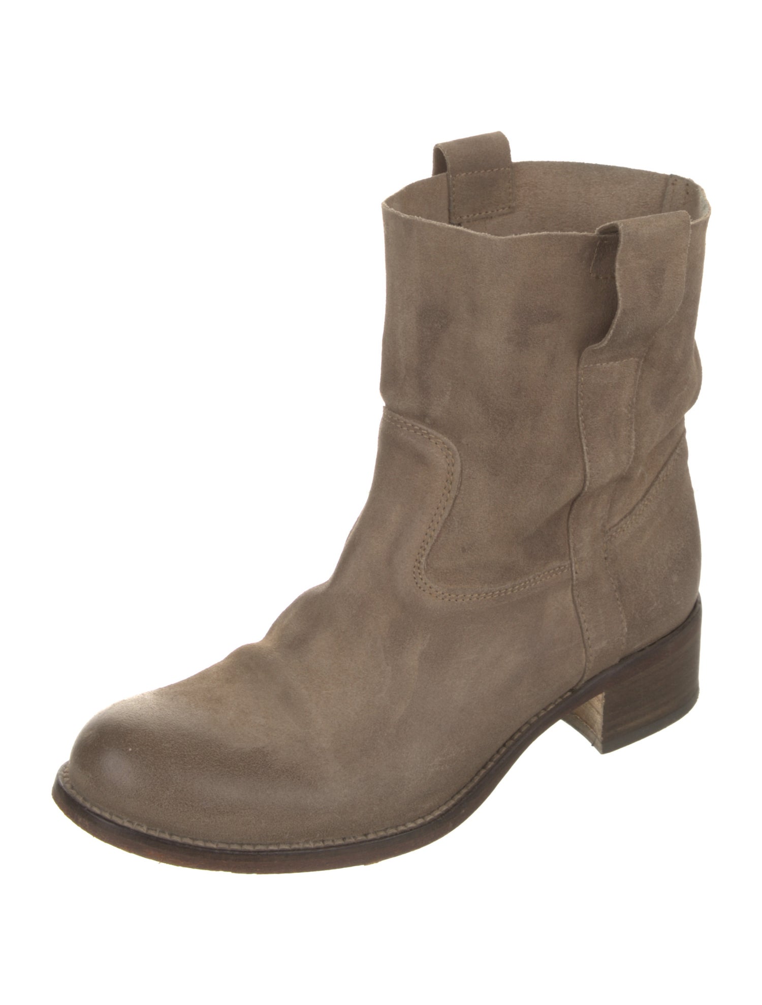 Barney's New York Suede Moto Boots