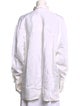 Barney's New York Linen Long Sleeve Button-Up Top