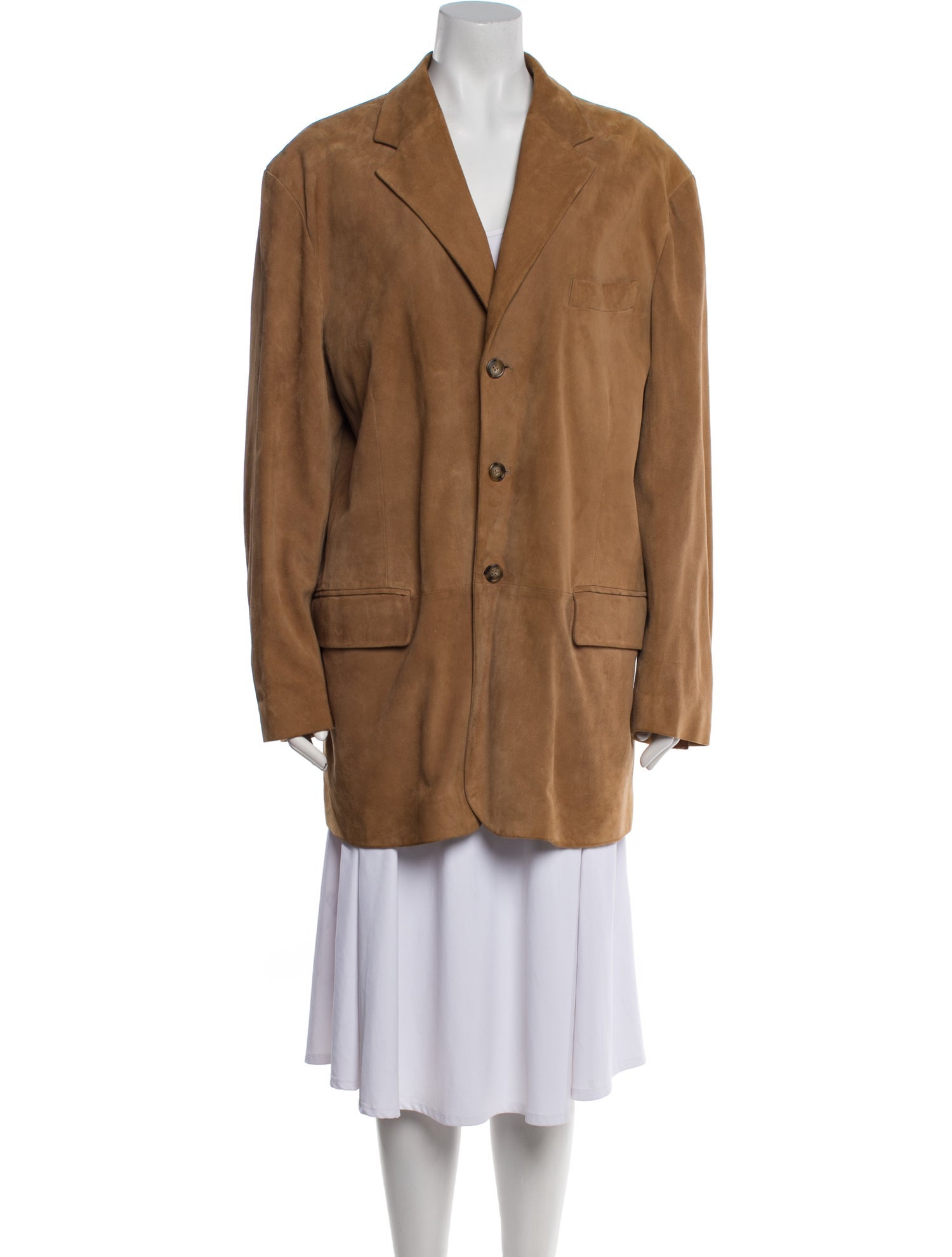 Barney's New York Leather Blazer