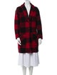 Barney's New York Plaid Print Coat