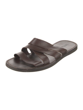 Barney's New York Leather Slides
