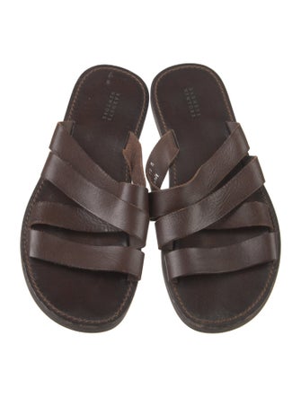 Barney's New York Leather Slides