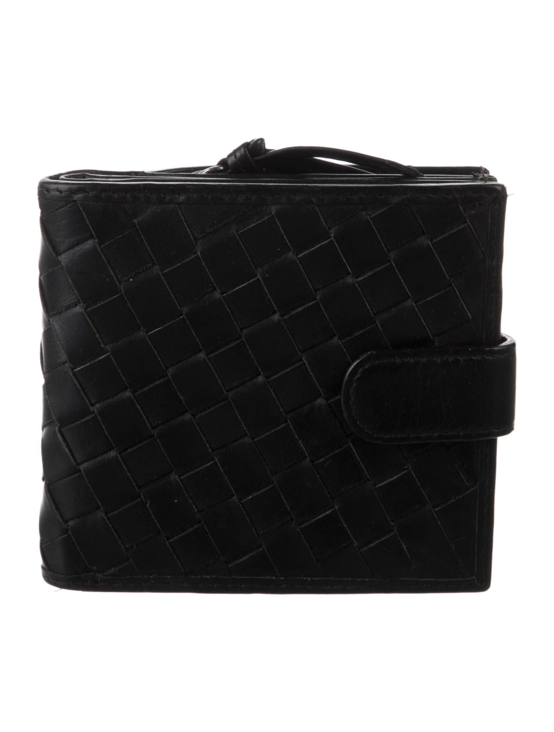 Barney's New York Leather Compact Wallet