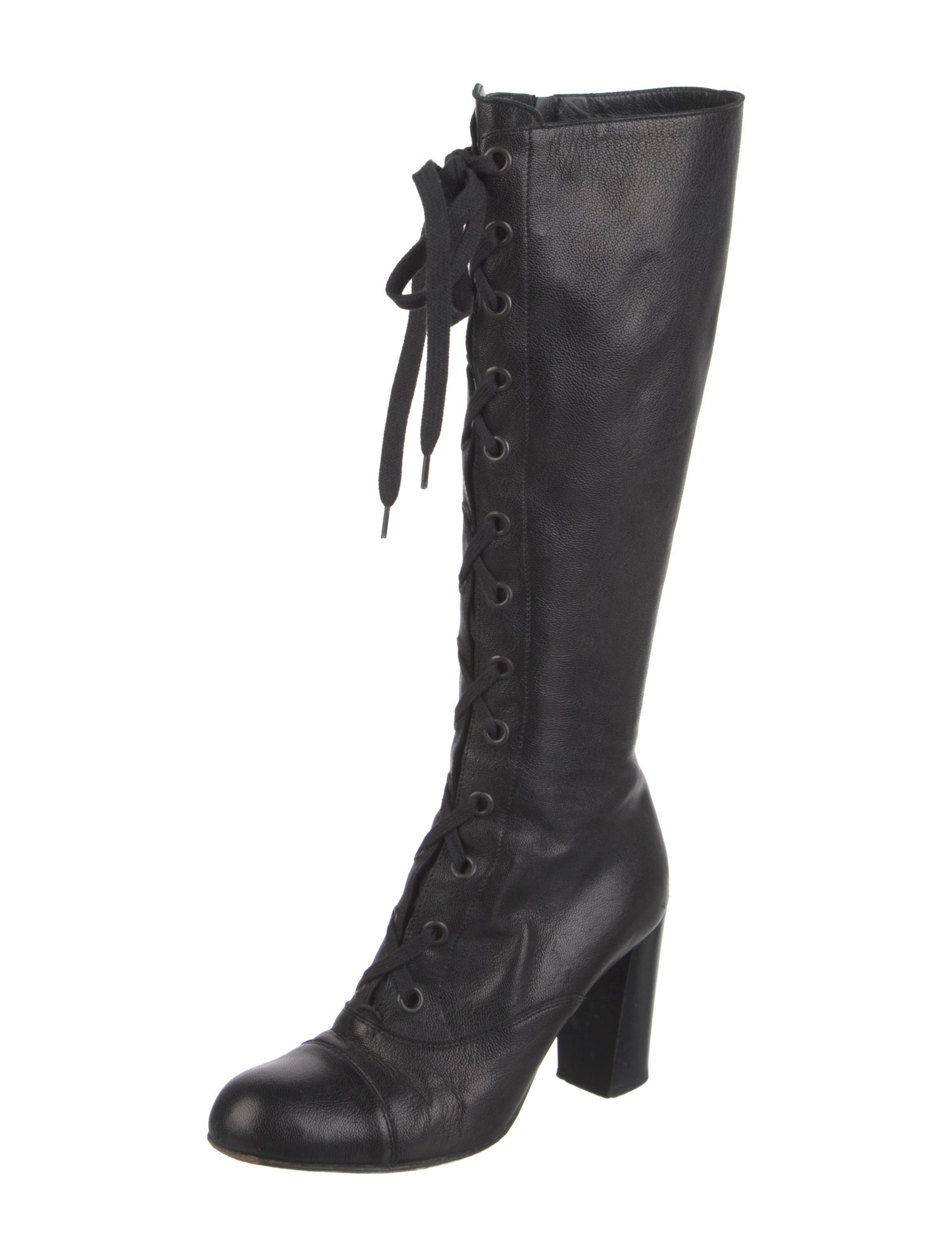 Barney's New York Leather Lace-Up Boots