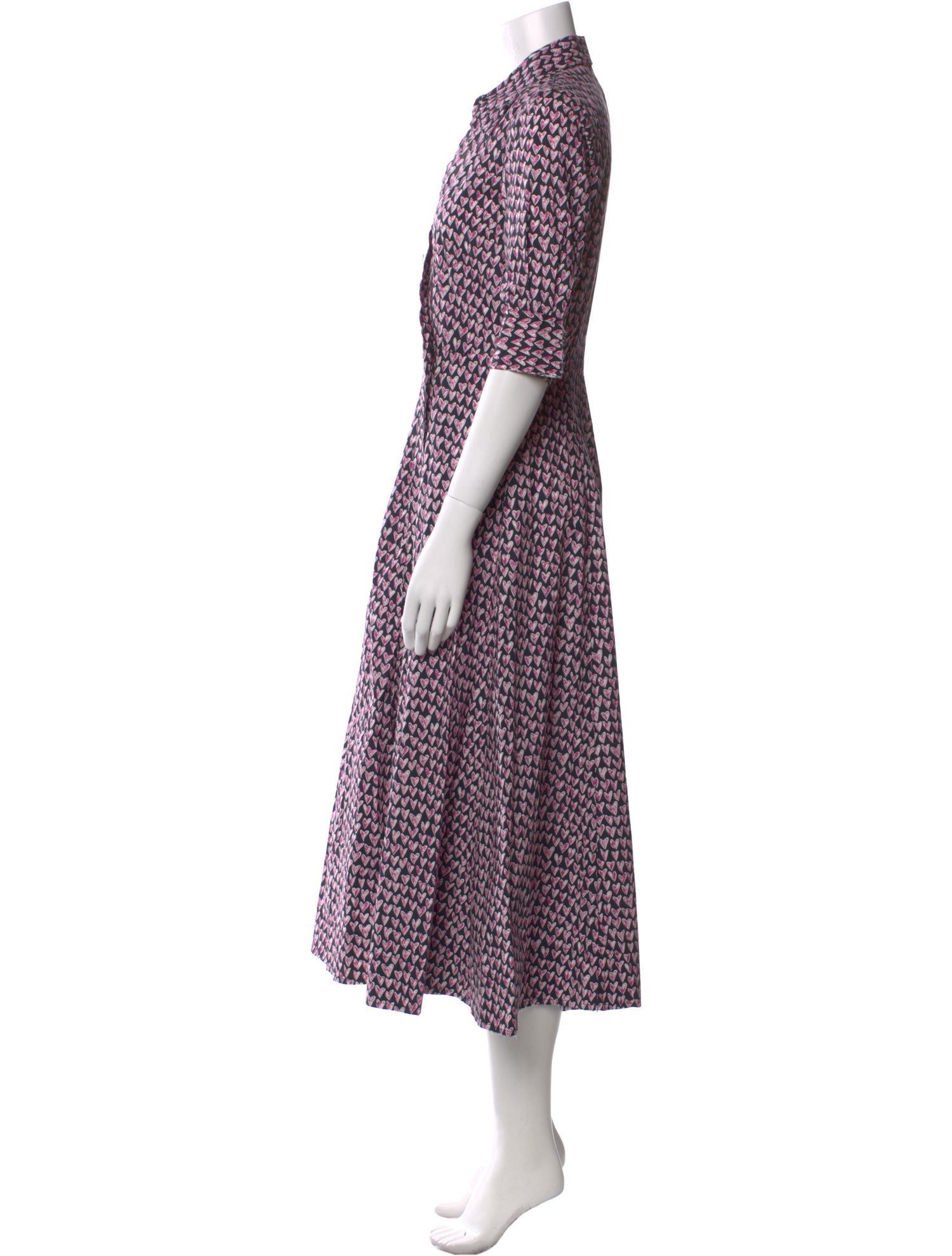 Barney's New York Printed Midi Length Dress