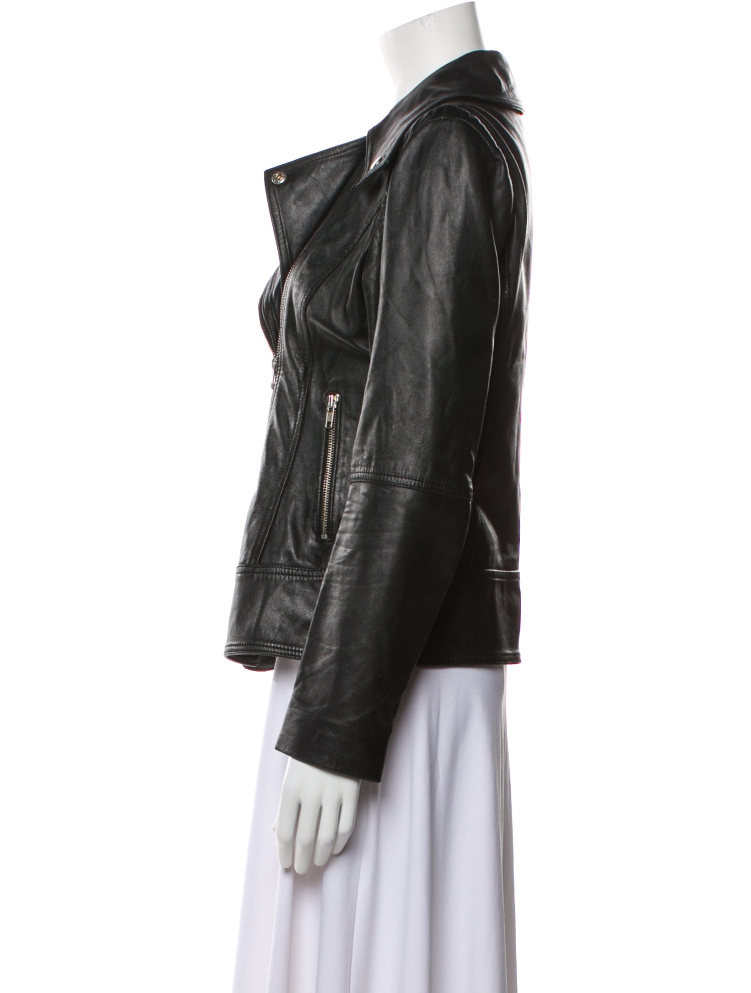 Barney's New York Leather Biker Jacket