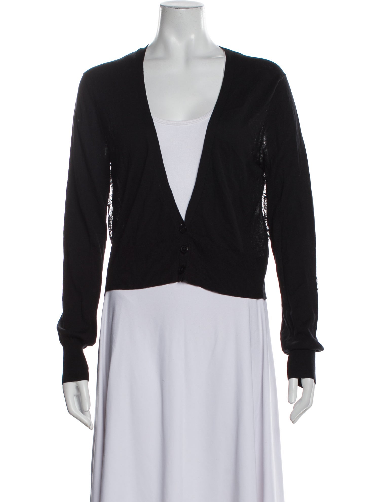 Barney's New York Silk V-Neck Sweater