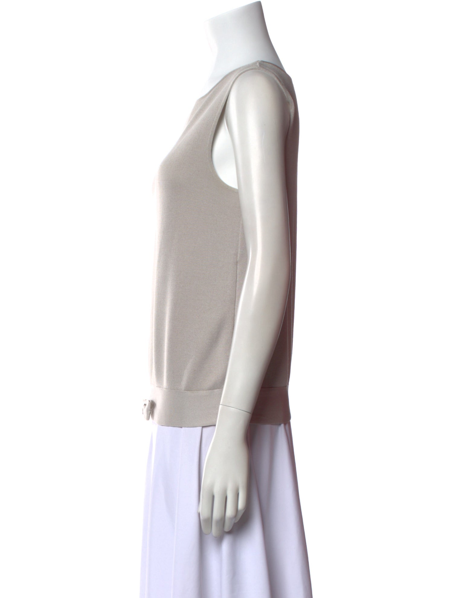 Barney's New York Silk Scoop Neck Top